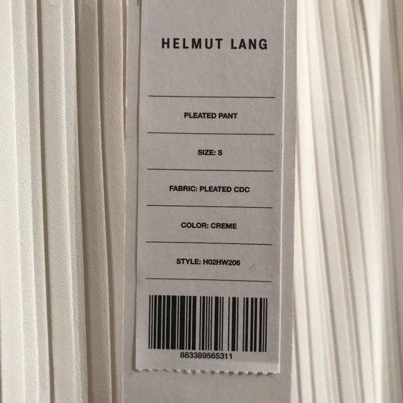 Helmut Lang Small Pleated Crepe Wide Leg Pants NWT - Picture 7 of 8